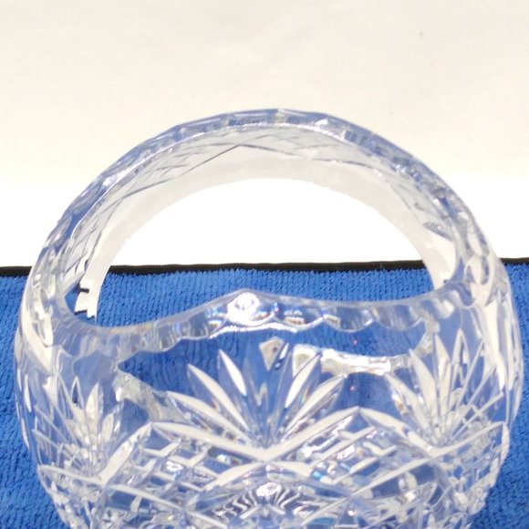Crystal Clear Industries Bride's Basket Vintage Hand Cut 24% Lead Crystal EUC - Picture 9 of 9